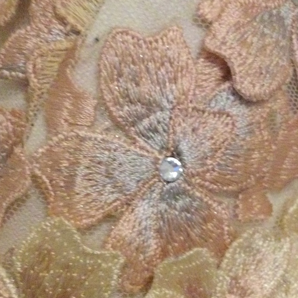 Nicole Bakti Women's Peach Flower Applique - Picture 2 of 16